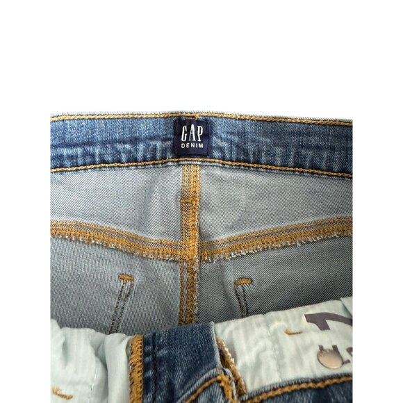 GAP Denim True Skinny Distressed Blue Jeans Size 29 - Picture 5 of 7